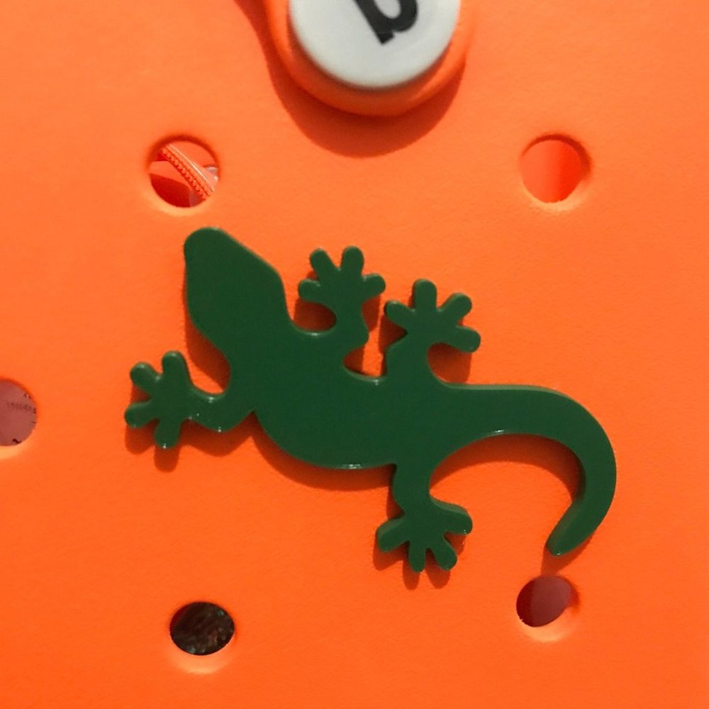 3D Printed Gecko Bogg Bag Bit Charms
